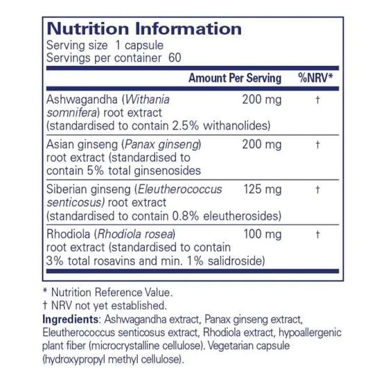 Pure Encapsulations Ashwagandha Xtra Capsules 60 Capsules