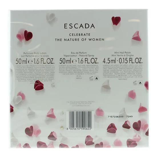 Escada Celebrate N.O.W. Eau De Parfum Body Lotion & Nail Polish Gift Set 50ml