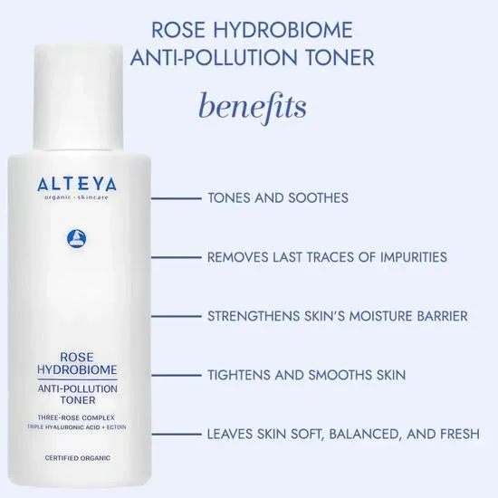 Alteya Organics Rose Hydrobiome Anti-Pollution Toner 120ml