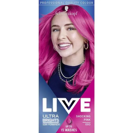 Schwarzkopf Live Colour XXL Ultra Brights Semi Permanent Colour 93 Shocking Pink