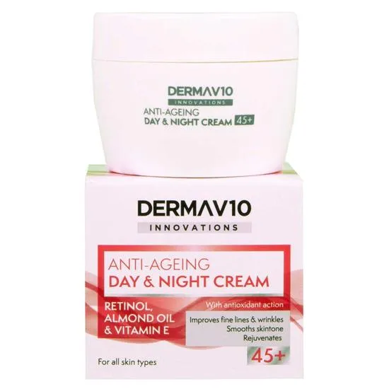 Derma V10 Anti Ageing Day & Night Cream 50ml