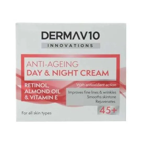 Derma V10 Anti Ageing Day & Night Cream 50ml