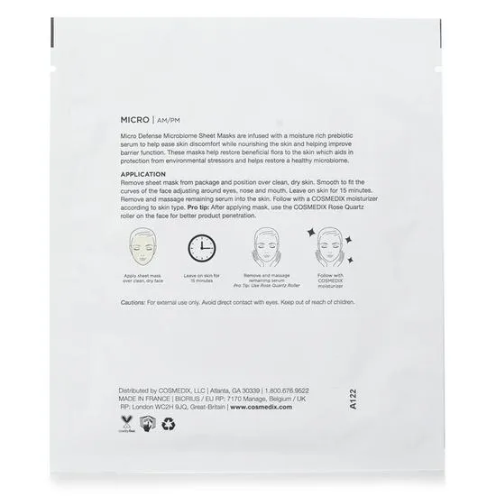 CosMedix Micro Defence Microbiome Sheet Mask 5 sheets