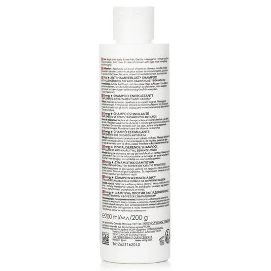 Vichy Dercos Energising Shampoo Targeted Hairloss 200ml