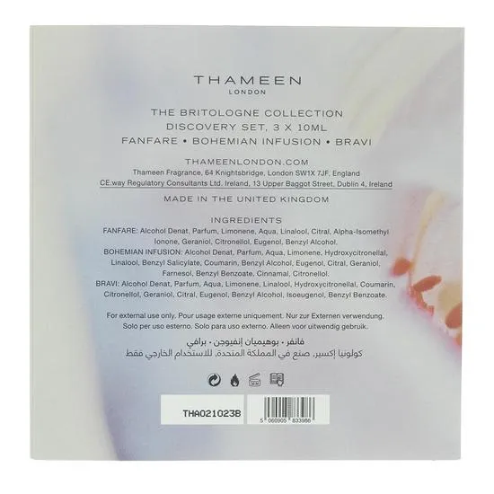 Thameen Britologne Collection Discovery Set Mini Gift Set 10ml