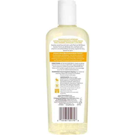Palmer's Raw Shea Nourish Body Oil 250ml