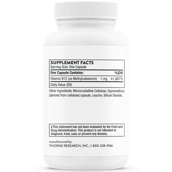 Thorne Vitamin B12 Capsules 60 Capsules