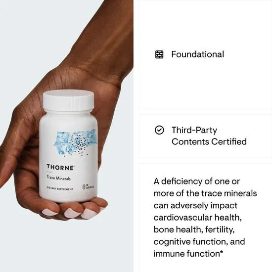 Thorne Trace Minerals Capsules 90 Capsules
