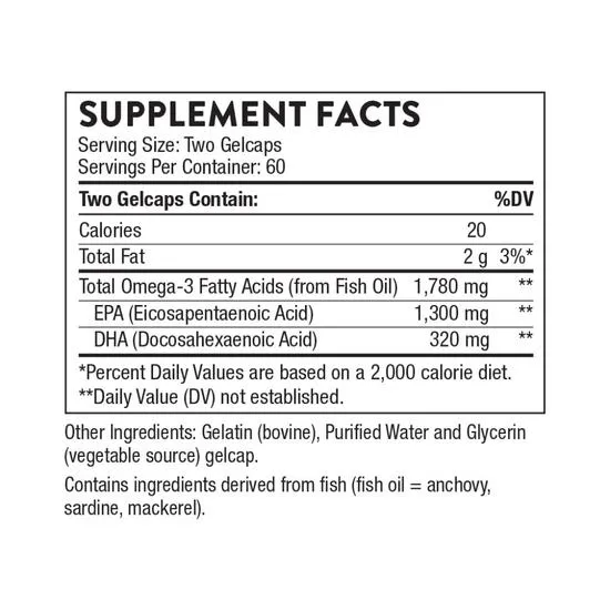 Thorne Super EPA Pro Gelcaps 120 Gelcaps