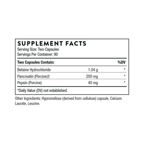 Thorne Multi Enzyme Capsules 180 Capsules