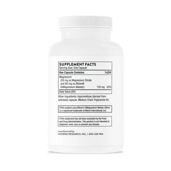 Thorne Magnesium Citramate Capsules 90 Capsules