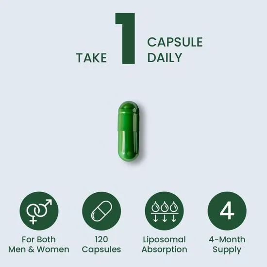 ZeroHarm Liposomal Zinc 17mg Capsules 120 Capsules