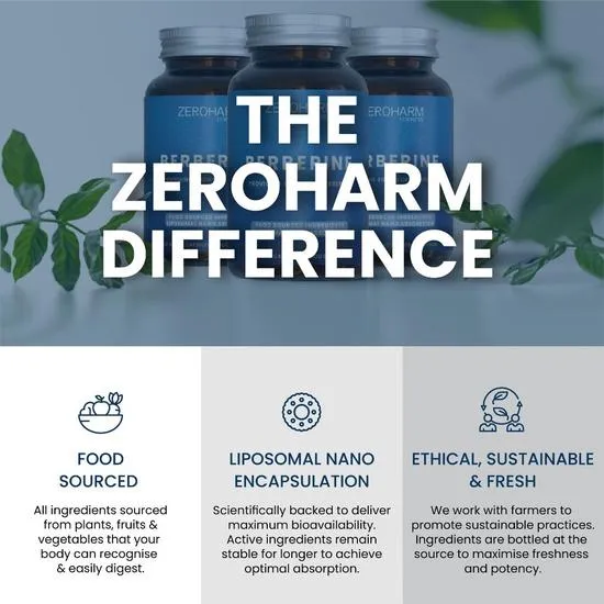 ZeroHarm Liposomal Zinc 17mg Capsules 120 Capsules