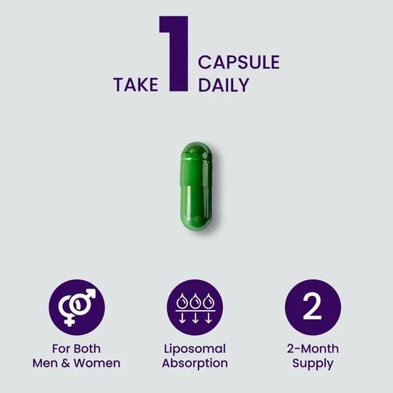 ZeroHarm Liposomal NMN 250mg + Berberine Capsules 60 Capsules