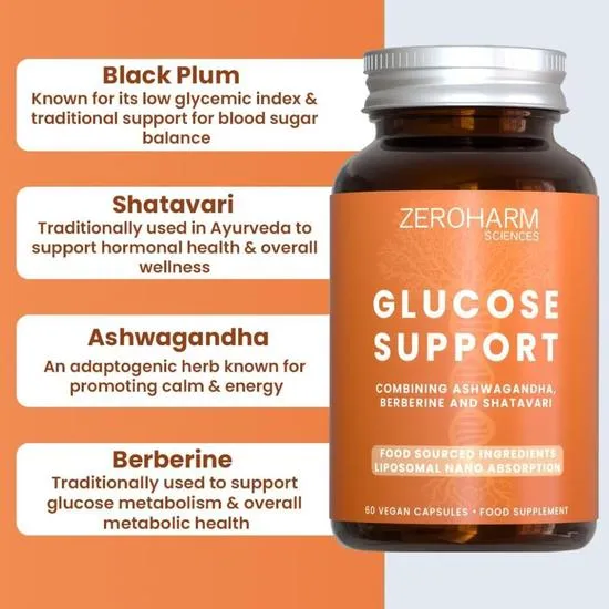 ZeroHarm Liposomal Glucose Support Capsules 60 Capsules