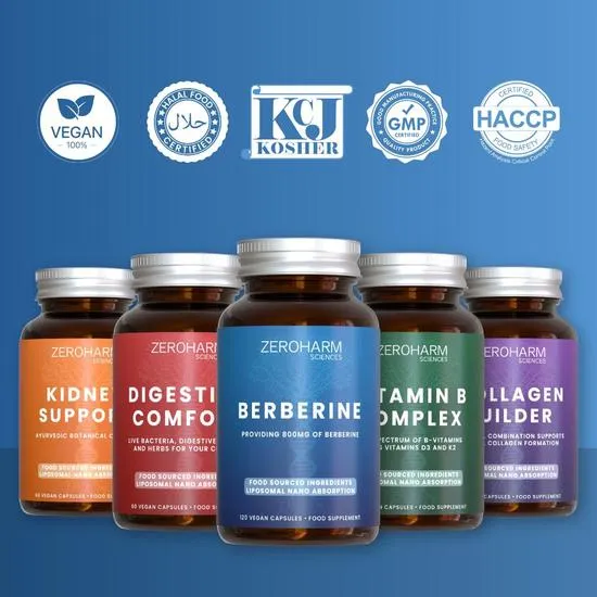 ZeroHarm Liposomal Berberine 500mg Capsules 120 Capsules