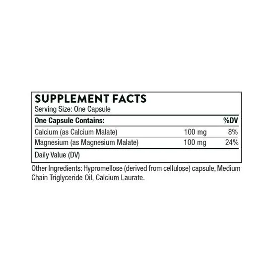 Thorne Calcium-Magnesium Malate Capsules 240 Capsules