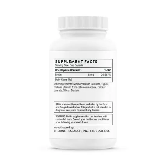 Thorne Biotin Capsules 60 Capsules