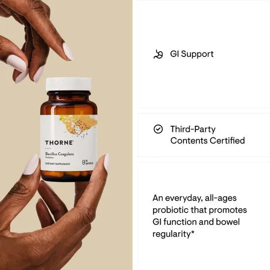 Thorne Bacillus Coagulans Capsules 60 Capsules