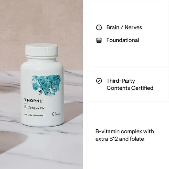 Thorne B Complex #12 Capsules 60 Capsules