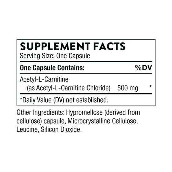 Thorne Acetyl-L-Carnitine Capsules 60 Capsules