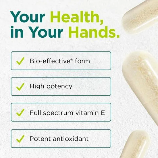 Cytoplan Vitamin E As Tocopherols & Tocotrienols 60 Capsules