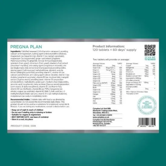 Cytoplan Pregna-Plan Tablets 60 Tablets