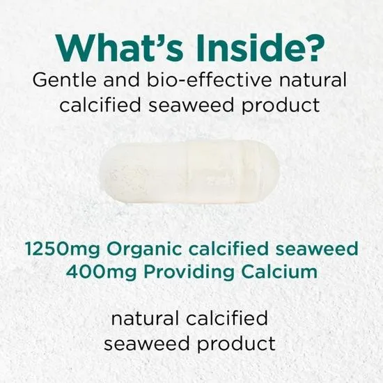 Cytoplan Organic Calcium Wholefood 200mg Elemental Capsules 60 Capsules