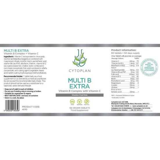 Cytoplan Multi B Extra 60 Tablets