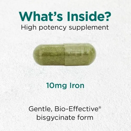 Cytoplan Iron Wholefood 10mg Elemental Capsules 60 Capsules