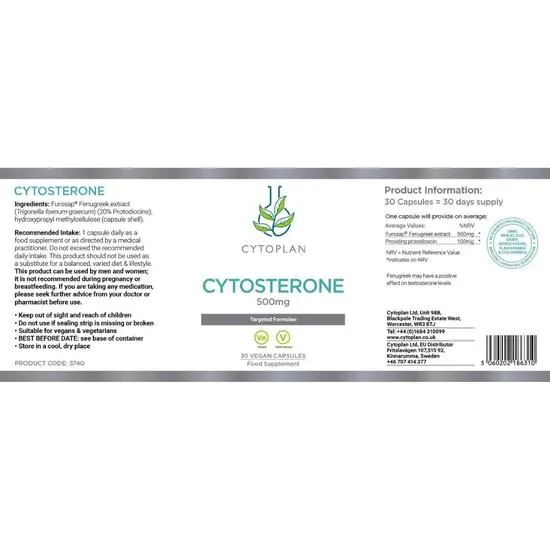 Cytoplan Cytosterone Capsules 30 Capsules