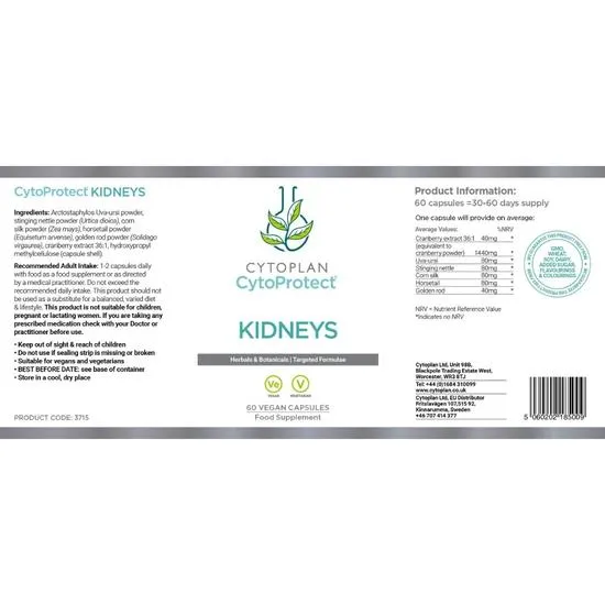Cytoplan CytoProtect Kidneys Capsules 60 Capsules
