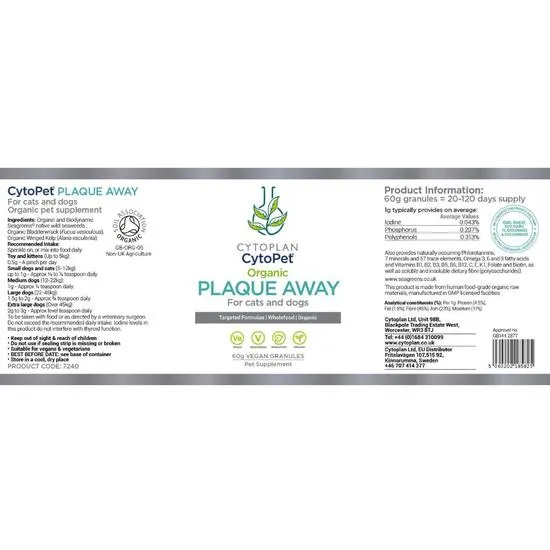 Cytoplan CytoPet Plaque Away 60g