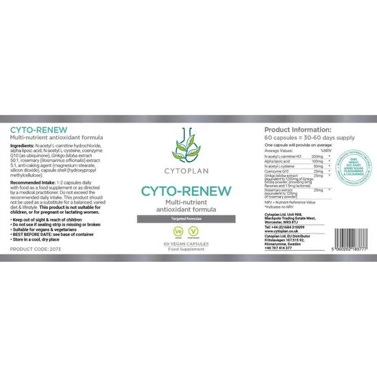 Cytoplan Cyto Renew Capsules 60 Capsules