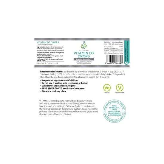 Cytoplan Children's D3 Drops 15ml