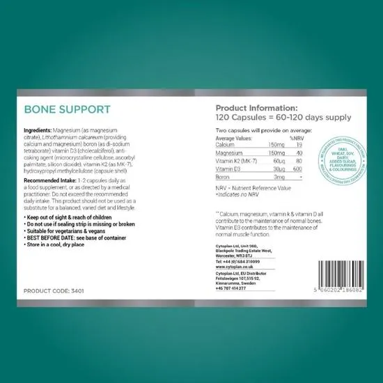 Cytoplan Bone Support Multi-Nutrient Formula 60 Capsules