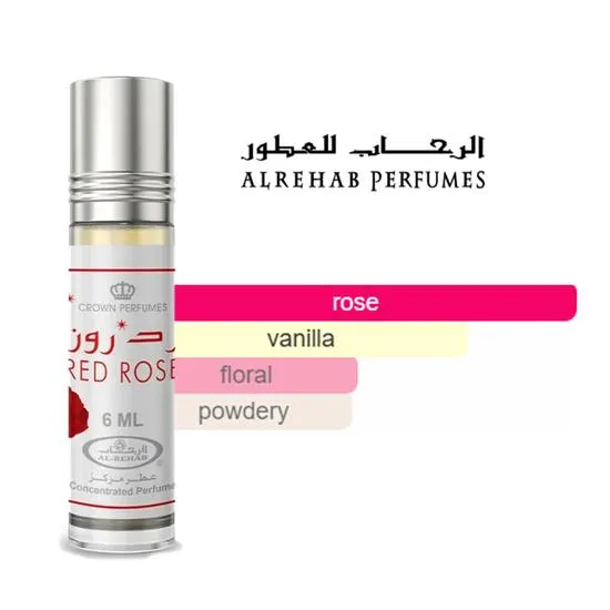 Al-Rehab Red Rose Concentrated Perfume Oil 6ml