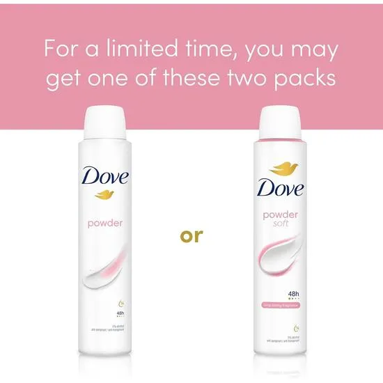 Dove Powder Soft 48h Anti Perspirant Spray 200ml