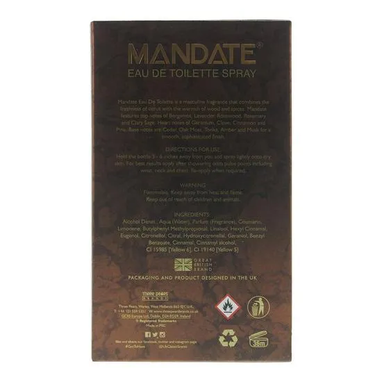 Eden Classics Mandate Eau De Toilette 100ml