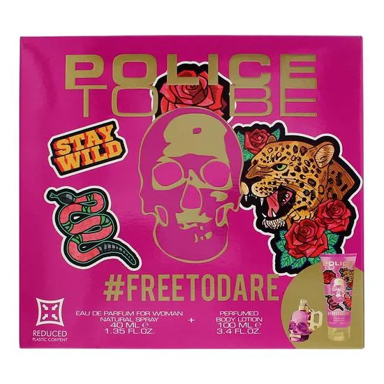Police To Be Freetodare Eau De Parfum 40ml + Body Lotion 100ml Gift Set For Her 40ml