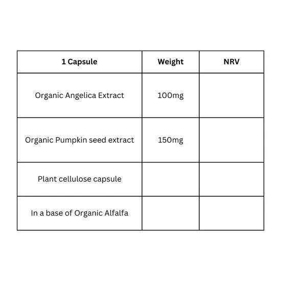 Viridian Organic Bladder Support + Angelica Capsules 30 Capsules