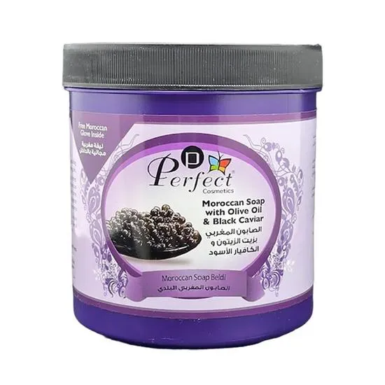 Perfect Cosmetics Natural Moroccan Soap With Olive Oil & Black Caviar 1000ml