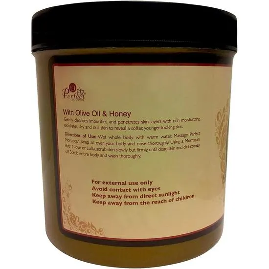 Perfect Cosmetics Natural Moroccan Soap With Natural Olive Oil & Honey 1000ml