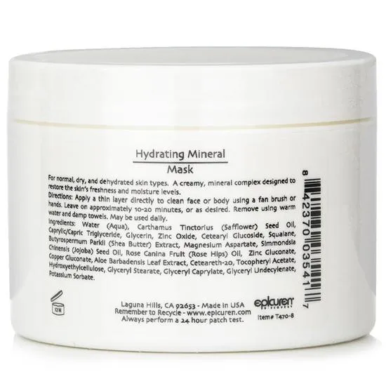 Epicuren Hydrating Mineral Mask For Normal, Dry & Dehydrated Skin Types 250ml