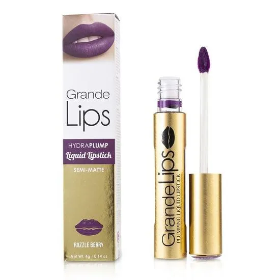GRANDE Cosmetics GrandeLIPS Plumping Liquid Lipstick Semi Matte Razzle Berry
