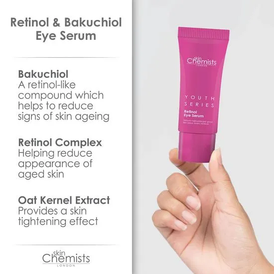skinChemists Retinol & Bakuchiol Eye Serum 15ml