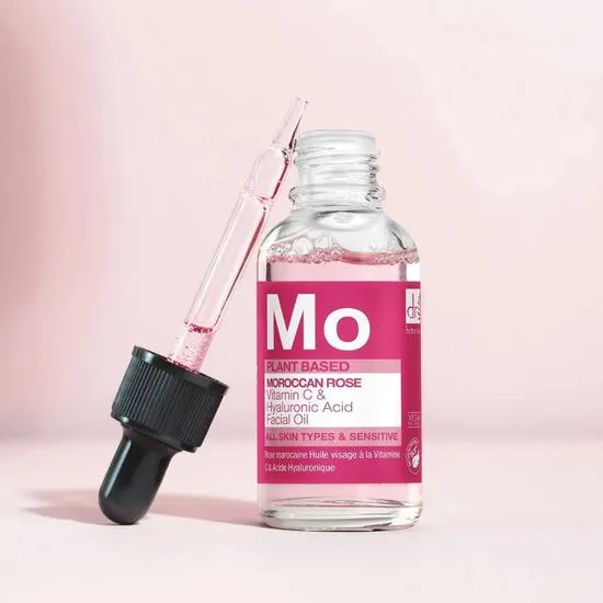 Dr Botanicals Moroccan Rose Vitamin C & Hyaluronic Acid Facial Oil 15ml