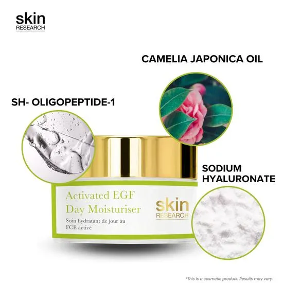 Skin Research Activated EGF Day Moisturiser Twin Value Savings Pack 50ml