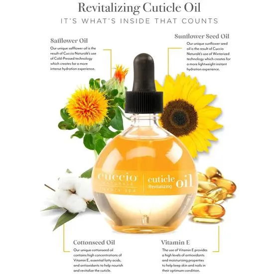 Cuccio Revitalising Nail & Cuticle Oil Complex Milk & Honey 15ml
