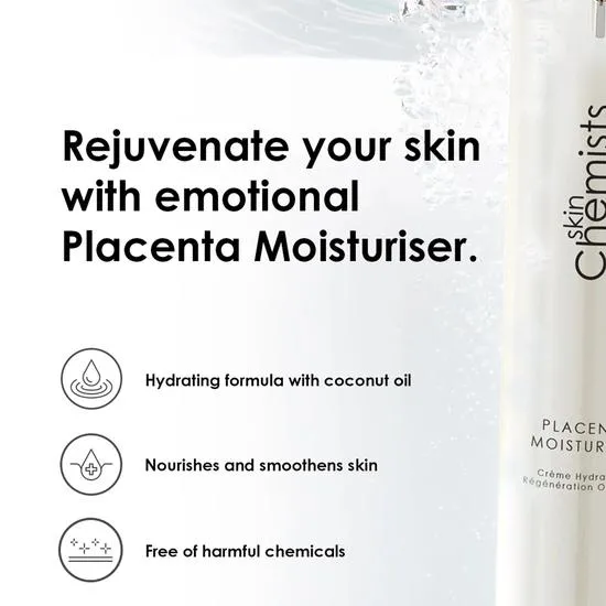 skinChemists Placenta Moisturiser Duo Pack 50ml x 2